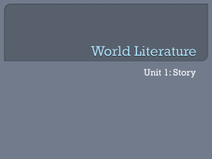 World Literature - Harlan Christian School