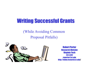 Writing Successful Grants