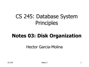 CS 245: Database System Principles