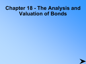 Bond Analysis & Valuation