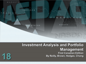 Investment Analysis & Portfolio Management: Chapter 18