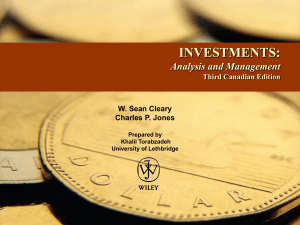Investments: Analysis and Management, Second Canadian