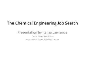 ChemE JobSearch - Chemical Engineering