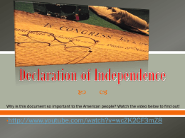 Declaration of Independence Worksheet Answers