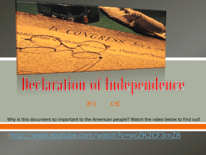Declaration of Indepepndence