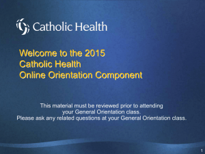 Risk Management - Catholic Health System