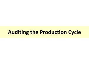Auditing the Production Cycle Transactions