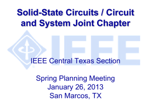 Solid State Circuits/Circuits and Systems Joint Chapter