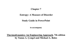 Chapter 7: Entropy: A Measure of Disorder