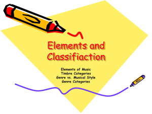 Elements and Classifiaction