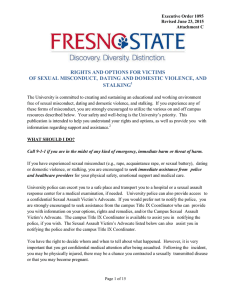 rights and options for victims - California State University, Fresno