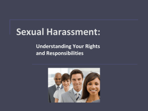 Sexual Harassment: Understanding Your Rights and Responsibilities