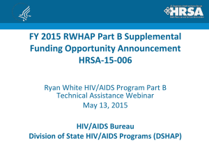 FY 2015 RWHAP Part B