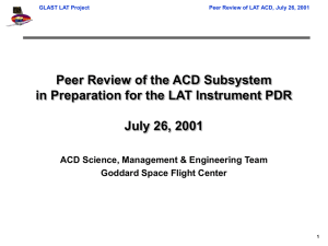 glast lat acd peer review