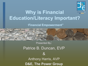 What is financial empowerment? - College of Family and Consumer