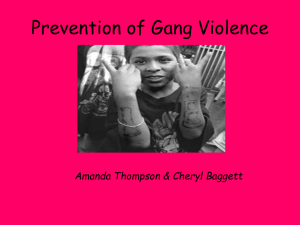 Prevention of Gang Violence