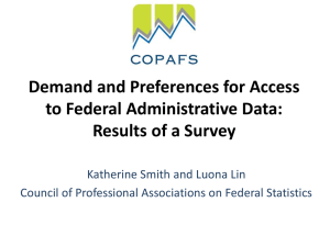 Demand and Preferences for Access to Federal Administrative Data