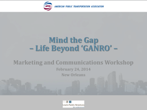 Mind the Gap: Life Beyond "Get a news Release Out"