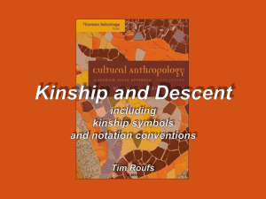 Kinship and Descent