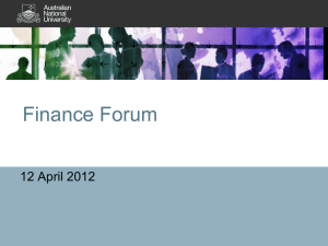 2012 review of Finance & Business Services