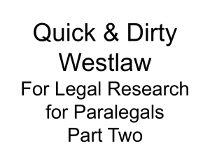 Westlaw Part 2
