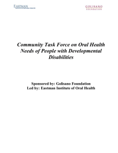Community Task Force on Oral Health for Persons