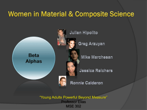 Women in Material & Composite Engineer
