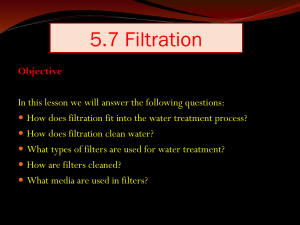 5.7 Filtration