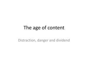 The age of content