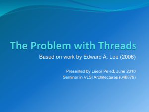 The Problem with Threads