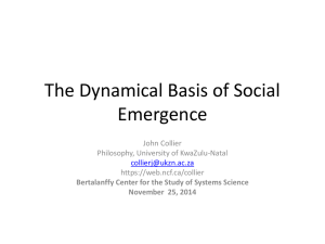 The Dynamical Basis of Social Emergence