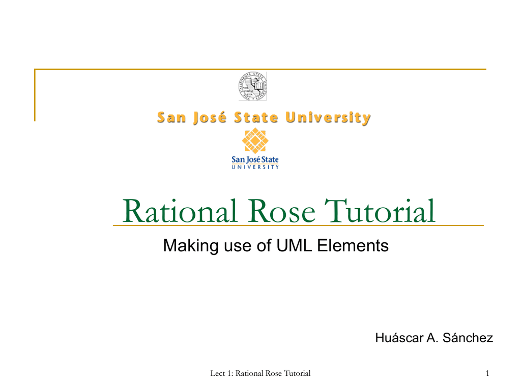 rational rose tutorial