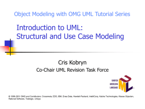 Introduction to UML - Institute For Software Integrated Systems (ISIS)