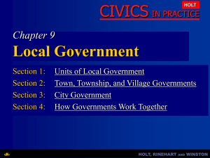Chapter 9: Local Government - Waverly