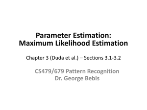 (ML) Estimation
