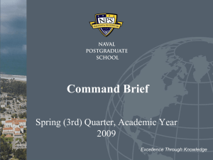 (Spring (3rd Qtr) AY 2009) - Naval Postgraduate School