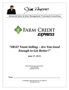 Farm Credit Express - SWAT Team Selling