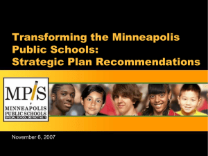 Transforming the Minneapolis Public Schools