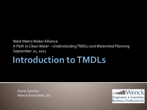 How are TMDLs calculated?