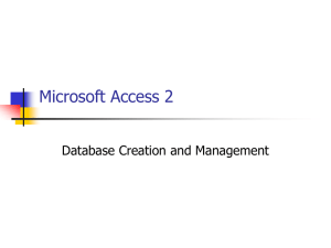 Microsoft Access 2