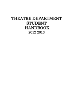 Theatre Department Statement of Purpose