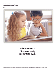 Second Grade Character Study