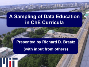 Graduate Data Education at MIT in PSE Course