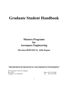 AE Master's Graduate Handbook