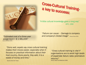 Cross-Cultural Training - BUInternationalManagement