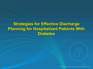 Transition To Outpatient Care Discharge Planning