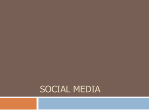 Social Media - School of Journalism and Mass Communication