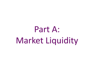 Market Liquidity - Bank of England