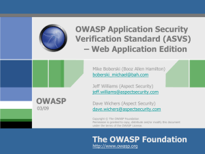 About OWASP ASVS