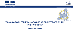 PSA as a tool for evaluation of ageing effects on the safety